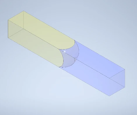 Figure 1: Oil and water in a microchannel without gravity over-ride