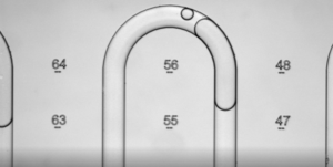 a pentane bubble caught in a microfluidic chip channel